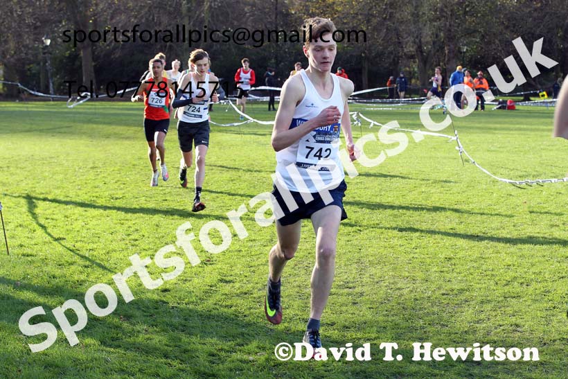 Mens under-17s, European Cross Country Championships Trials, Sefton Park, Liverpool. Photo: David T. Hewitson/Sports for All Pics
